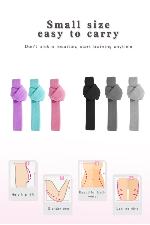 Set de 3 bandes de fitness pour les entraînements (long)