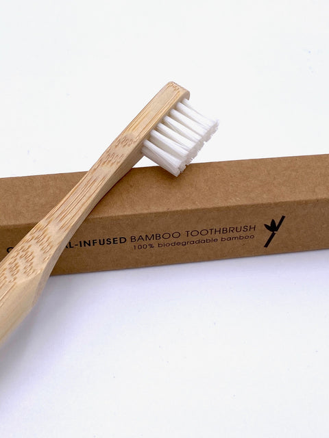 Spazzolino biologico per bambini MEDIUM - SOFT in bambù