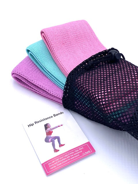 Set de 3 bandes de fitness pour les entraînements (court)
