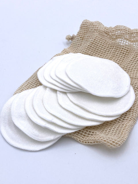Tampons à démaquiller écologiques en coton bio et fibres de bambou