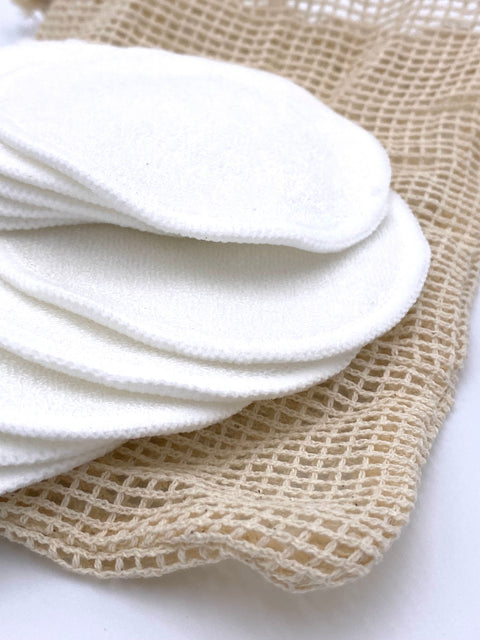 Tampons à démaquiller écologiques en coton bio et fibres de bambou