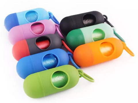 Porte-sac distributeur sac à déjections canines "poopie"
